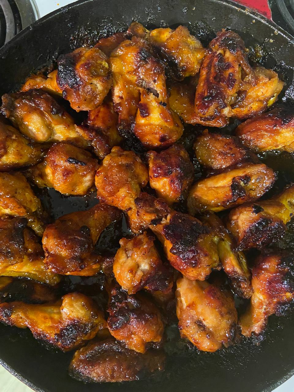 Crispy, low fat, chicken wings